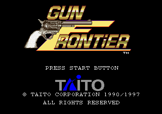 Arcade Gears Vol. 2 - Gun Frontier Title Screen